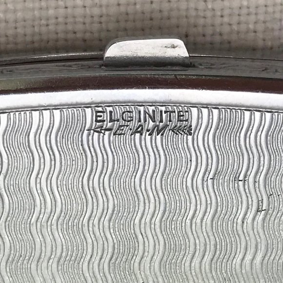 1920s Guilloche Enamel Silver Tone Compact - Picture 10 of 12